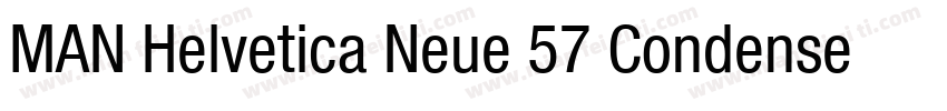 MAN Helvetica Neue 57 Condensed字体转换